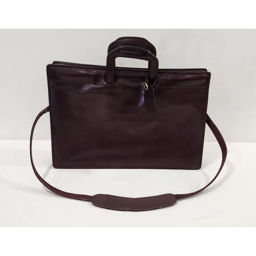 Vintage HARTMANN Leather Top Handle Briefcase W/ Shoulder Strap Lawyer Doctor